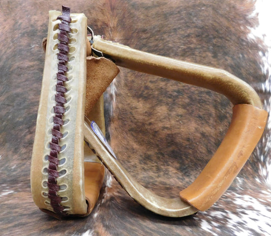 CST Over Shoe Rawhide Covered Stirrup