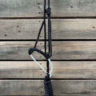 Lariat Mule Tape Halters- Black/White