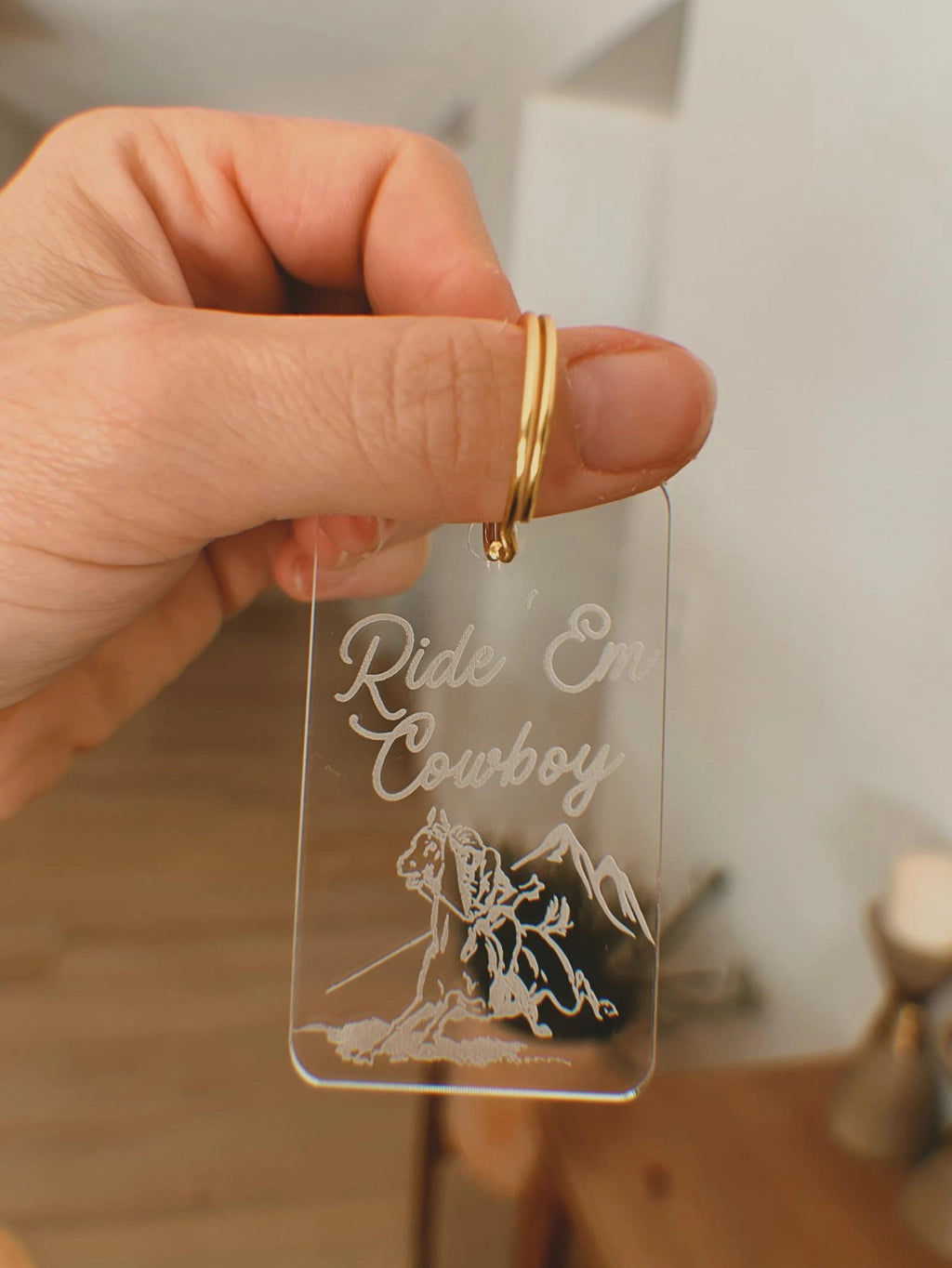 Ride Em' Cowboy Keychain