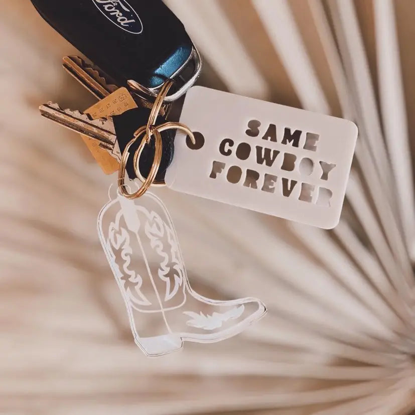 Same Cowboy Forever Keychain