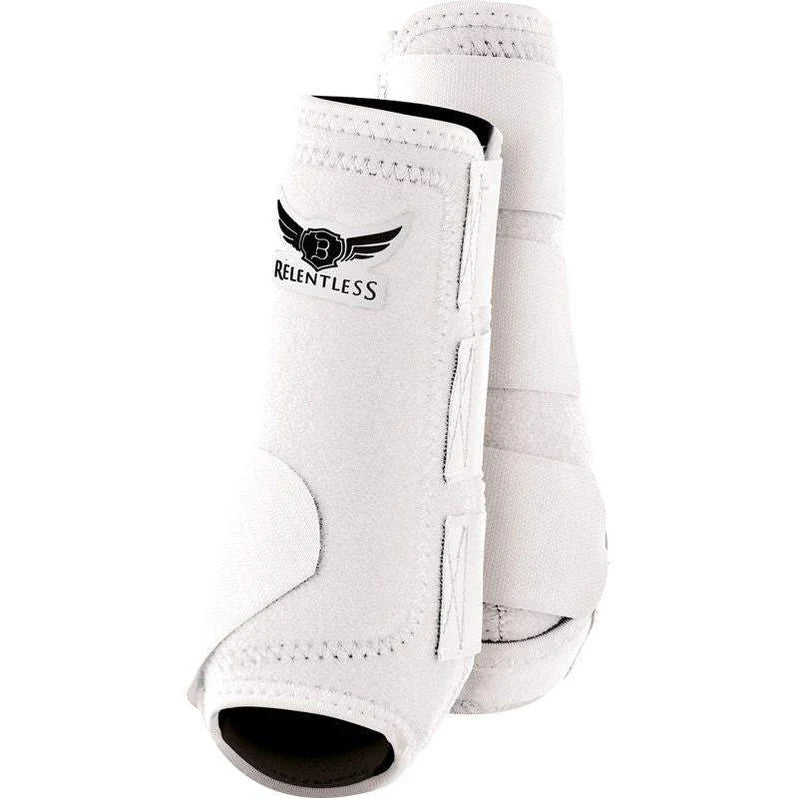 Relentless All Around Sport Boots Front White (Large)